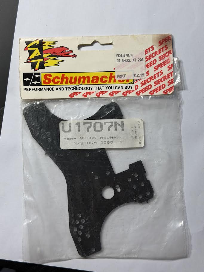 Schumacher Part #SCHU1707N Rear Shock Mount - N/Storm 2000