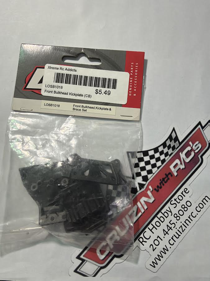 Team Losi Part #LOSB1018 Front Bulkhead, Kickplate & Brace Set (Mini-T)