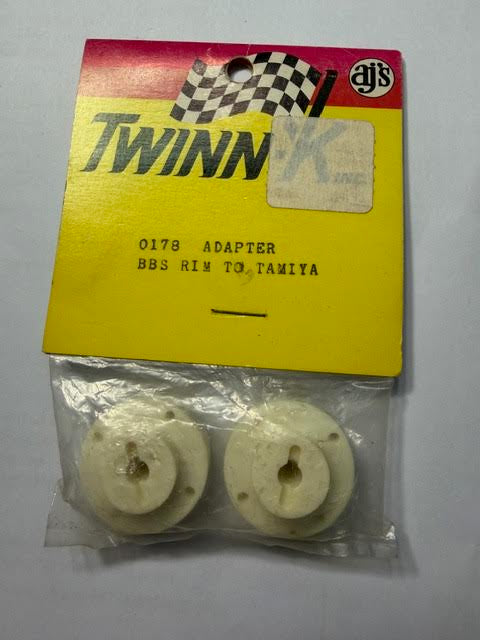 AJ'S (Twinn-K) Part #0178 Adapter BBS Rim To Tamiya 2PC vintage