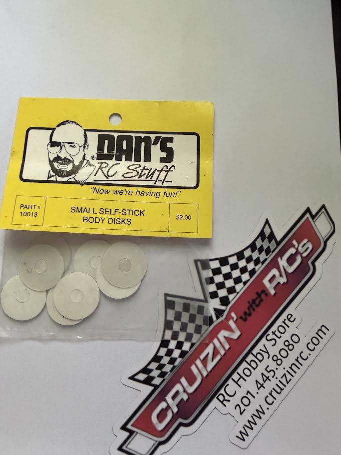 Dan's RC Stuff Part #DAN10013 Small Self-Stick Body Disks