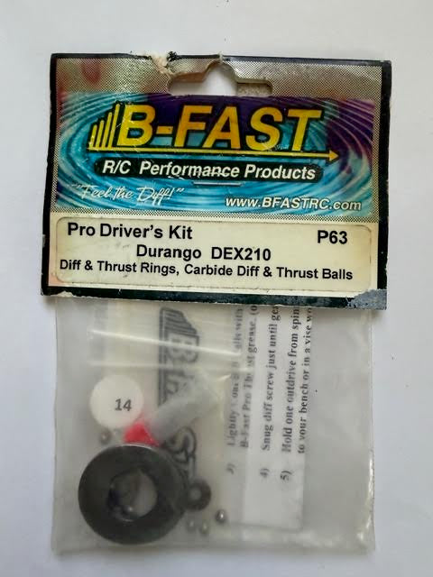 B-Fast Part #BF-P63 Pro Driver's Kit Durango DEX210