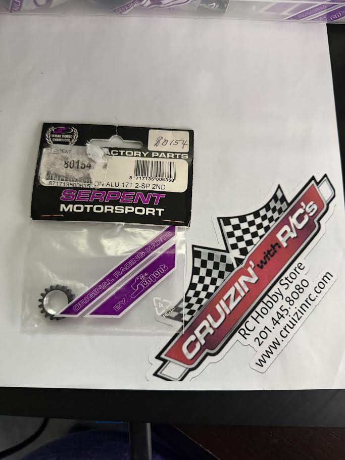 Serpent Part #SER80154 Gear Pinion Aluminum 17T 2-Sp 2nd