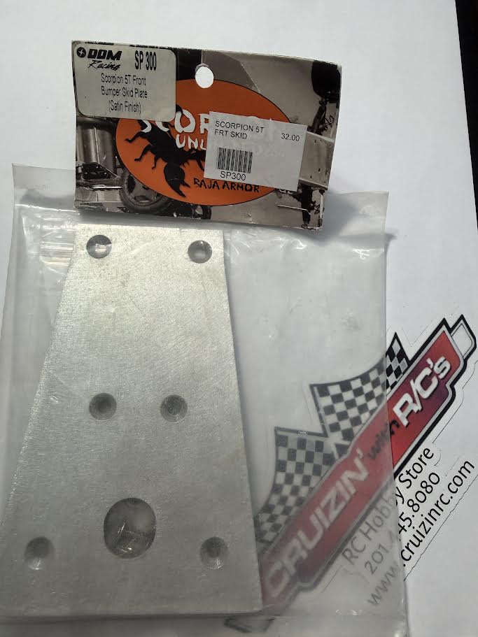 DDM Racing Part #SP300 Scorpion 5T Front Bumper Skid Plate (Satin Finish)