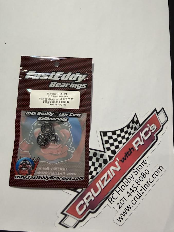Fast Eddy Bearing Part #TFE7972 Traxxas TRX-4M 1/18 Ford Bronco Sealed Bearing Kit