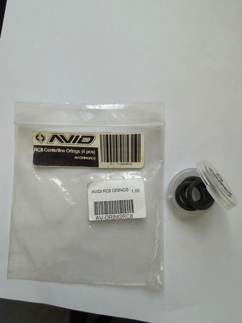 AVID Part #AV-ORINGRC8 RC8 Centerline O-Rings (4pcs)