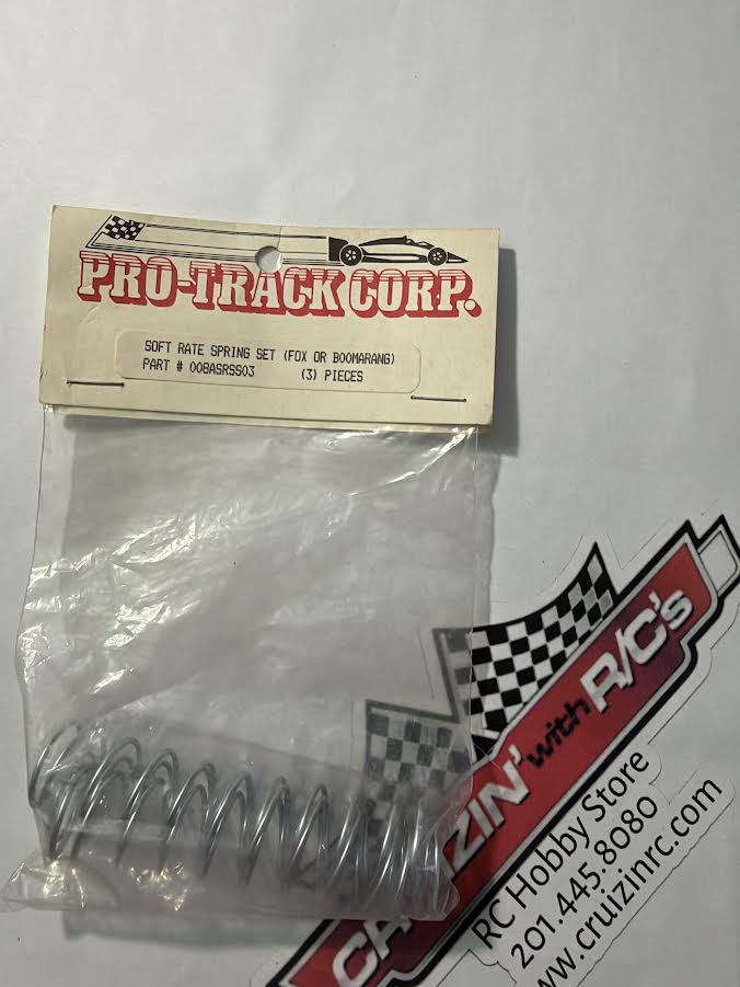 Pro-Track Part #008ASRSS03 Soft Rate Spring Set (Fox or Boomarang) 3pcs VINTAGE/RARE