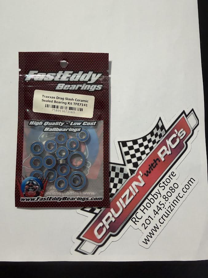 Fast Eddy Bearing Part #TFE7141 Traxxas Drag Slash Ceramic Sealed Bearing Kit