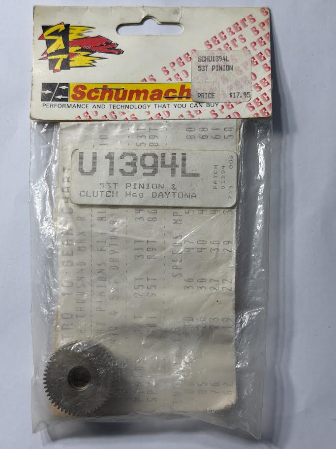 Schumacher Part #SCHU1394L 53T Pinion Clutch HSG Daytona