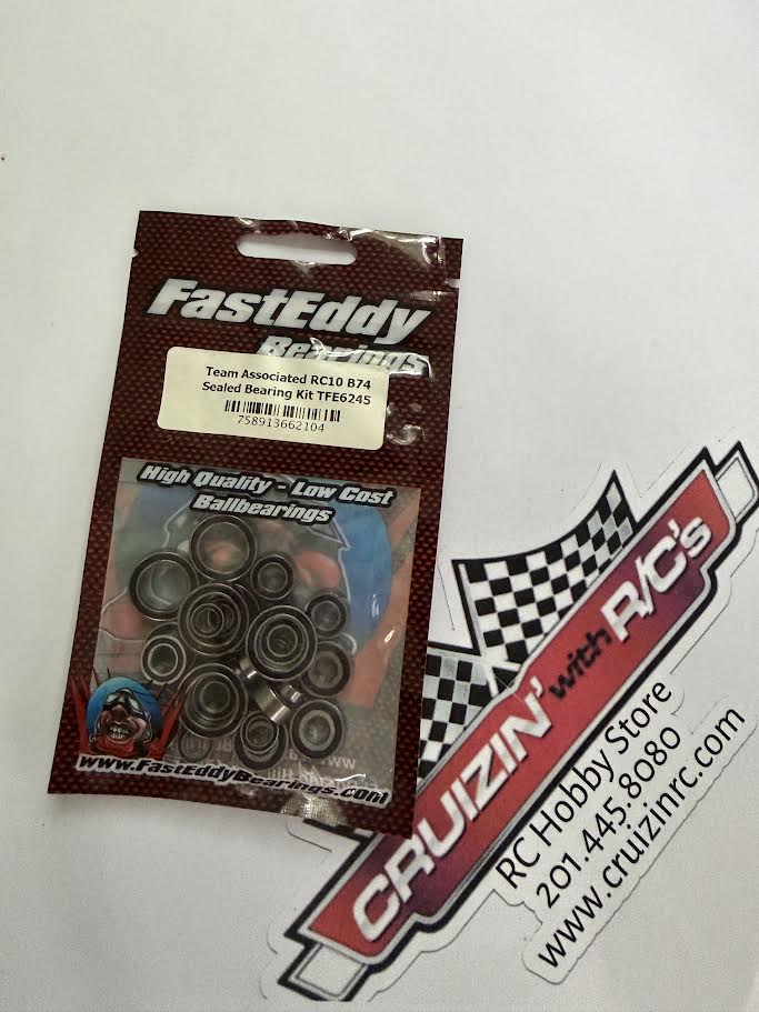Fast Eddy Bearing Part #TFE6245 Associated RC10 B74 Sealed Bearing Kit