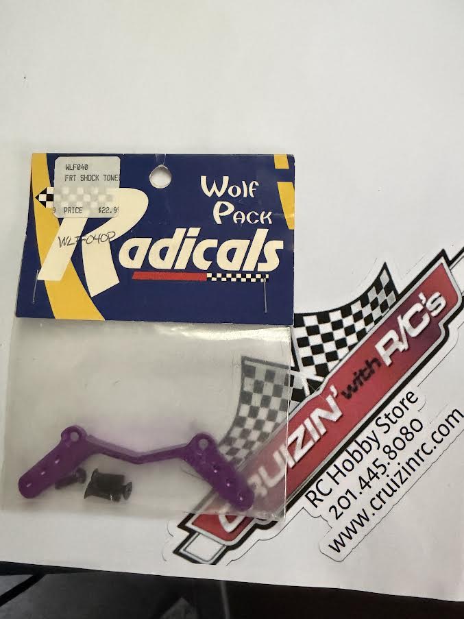 Wolf Pack Radicals Part #WLF040P Front Shock Tower Purple Serpent Impulse - VINTAGE