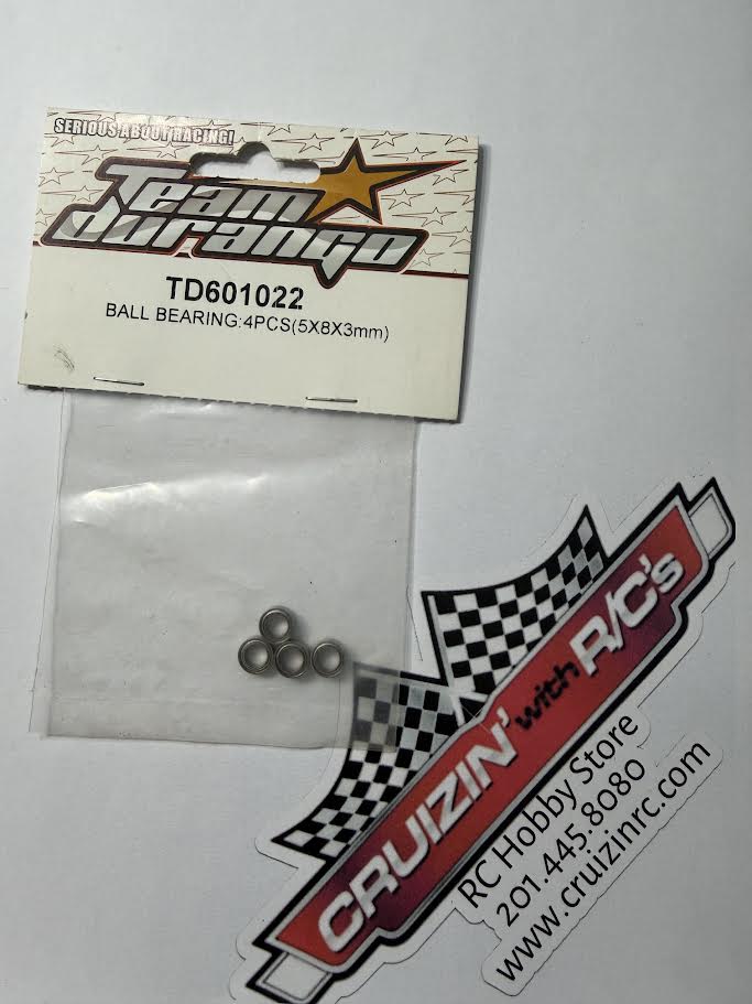Team Durango Part #TD601022 Ball Bearing 5x8x3mm 4pcs - discontinued