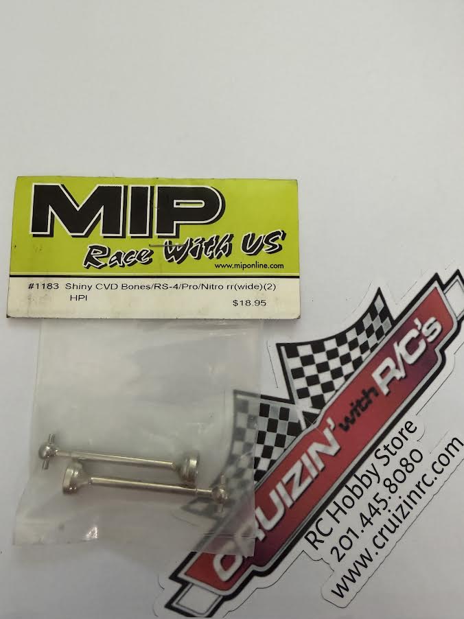 MIP Part #1183 Shiny CVD Bones for HPI RS-4/Pro/Nitro Rear Wide (2)