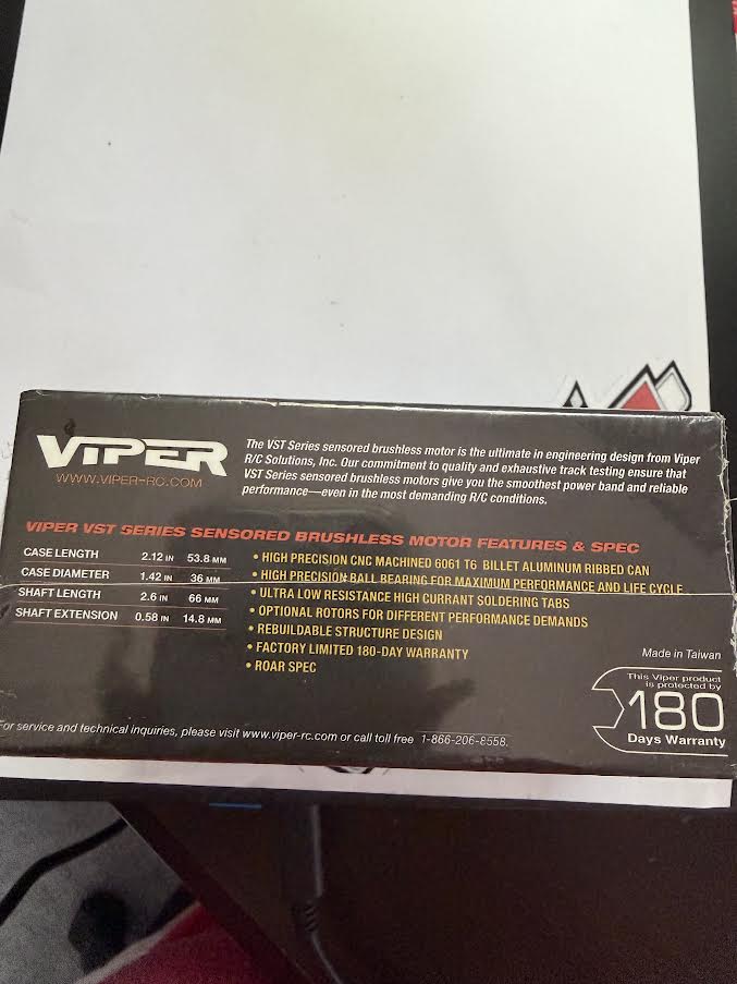 Viper RC Part #8VST 215001 VST 21.5T Sensored Brushless Motor