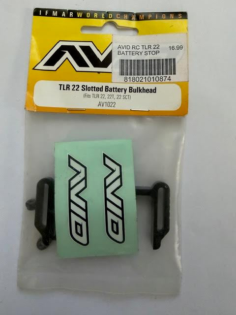 AVID Part #AV1022 TLR 22 Slotted Battery Bulkhead