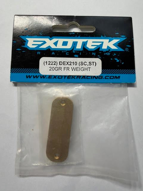 Exotek Part #EXO1222 DEX210 (SC, ST) 20GR FR Weight