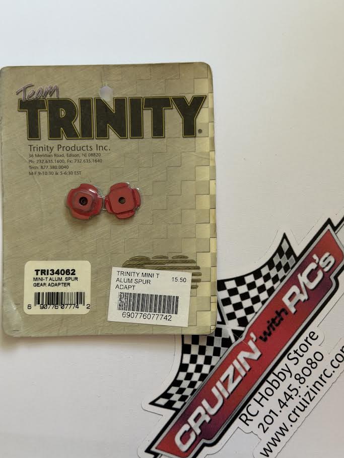 Trinity Part #TRI34062 Mini-T Aluminum Spur Gear Adapter