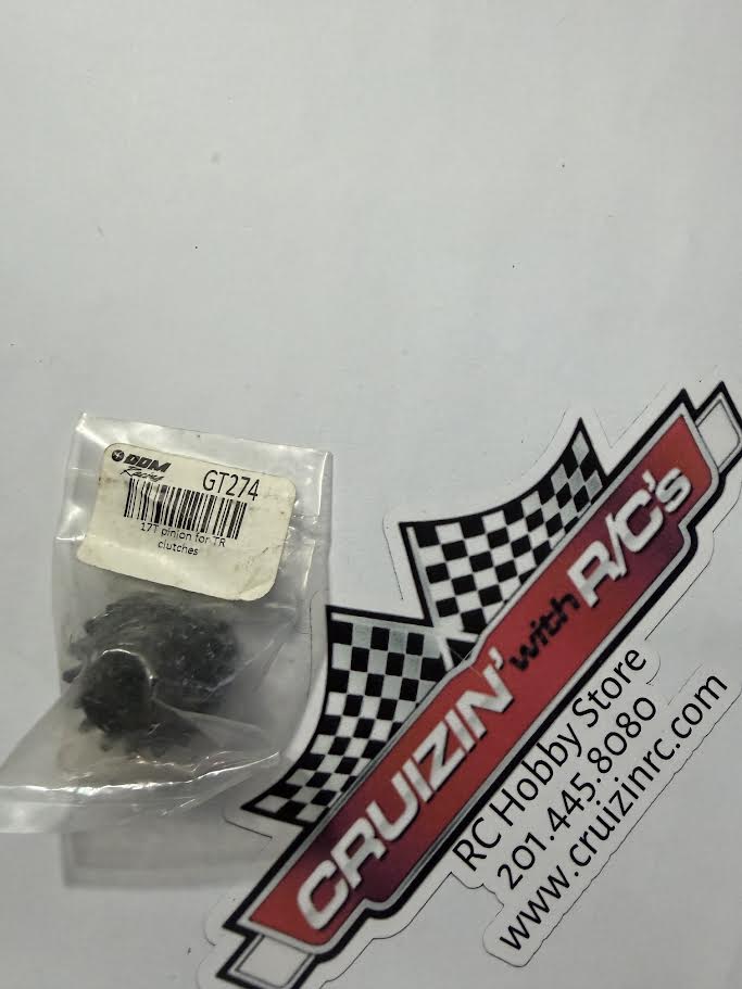 DDM Racing Part #GT274 17T Pinion for TR Clutches