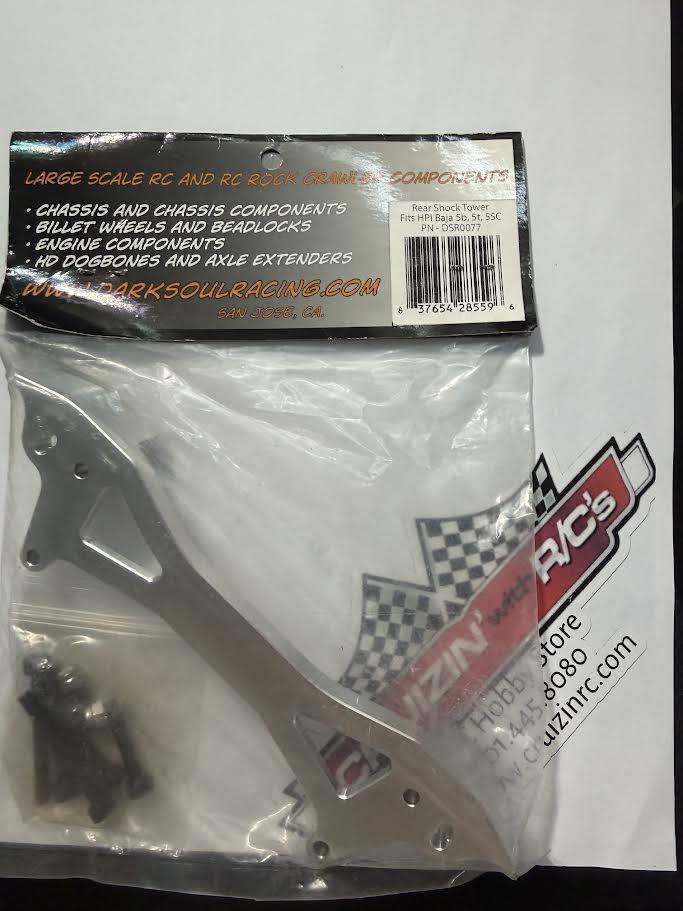 Dark Soul Racing Part #DSR0077 Rear Shock Tower for HPI Baja Platform