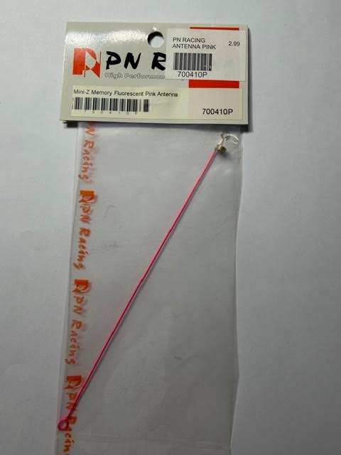 PN Racing Part #700410P Mini-Z Memory Fluorescent Antenna - Pink