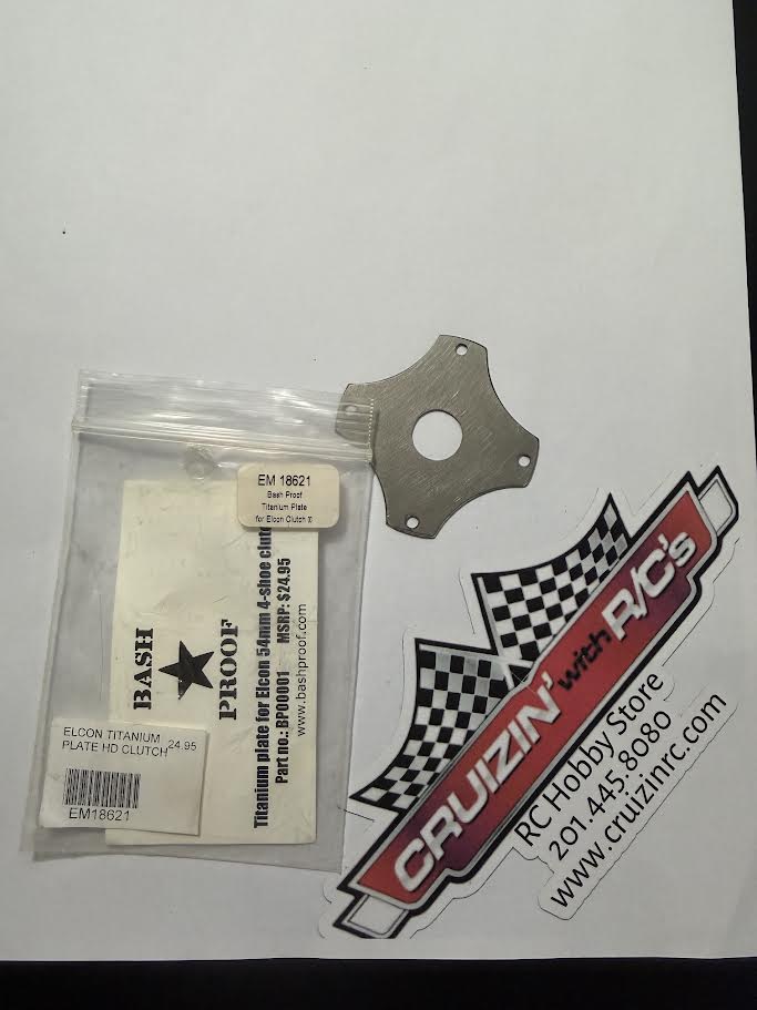 Bash Proof Part #EM18621 Titanium Plate for Elcon 54mm 4-Shoe Clutch