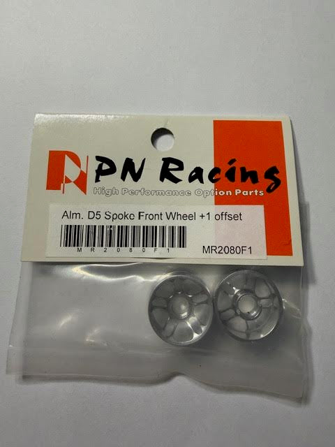 PN Racing Part #MR2080F1 Alm. D5 Spoke Front Wheel +1 Offset