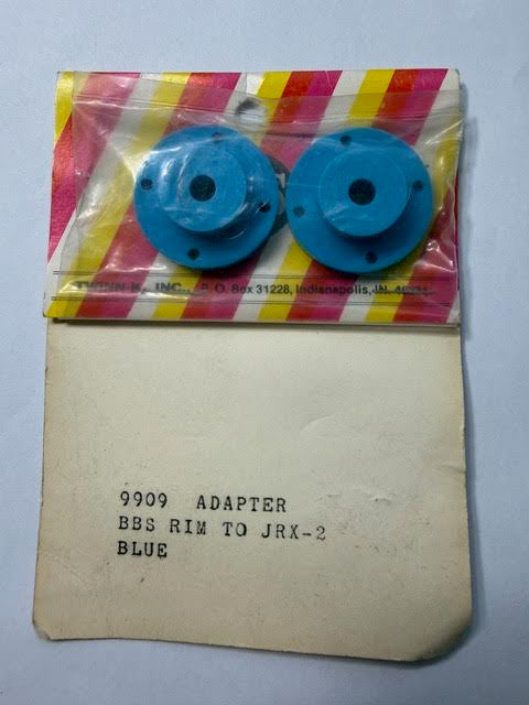 AJ'S (Twinn-K) Part #9909 Adapter BBS Rim To JRX-2 2PC Blue - VINTAGE