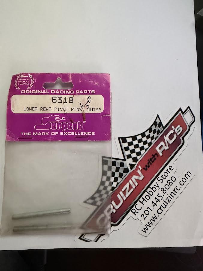 Serpent Part #SER6318 Lower Rear Pivot Pins, Outer