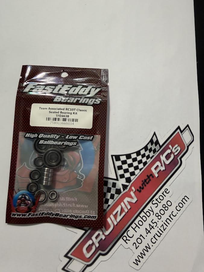 Fast Eddy Bearing Part #TFE6638 Team Associated RC10T Classic Sealed Bearing Kit