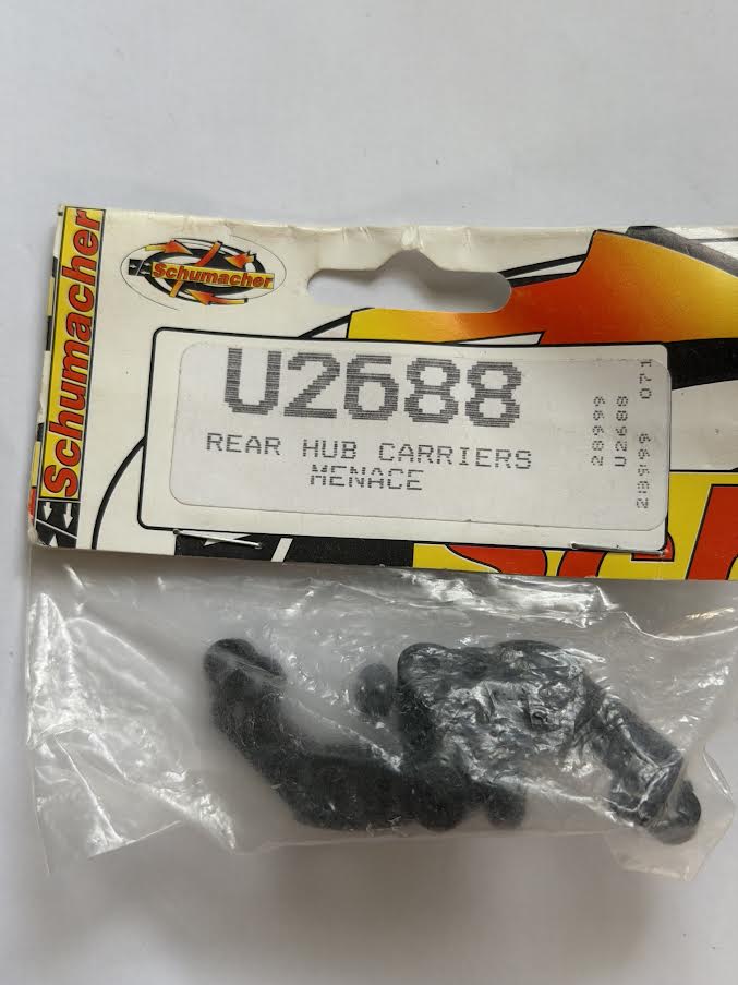 Schumacher Part #SCHU2688 Rear Hub Carrier pr - Menace, Mi2/EC