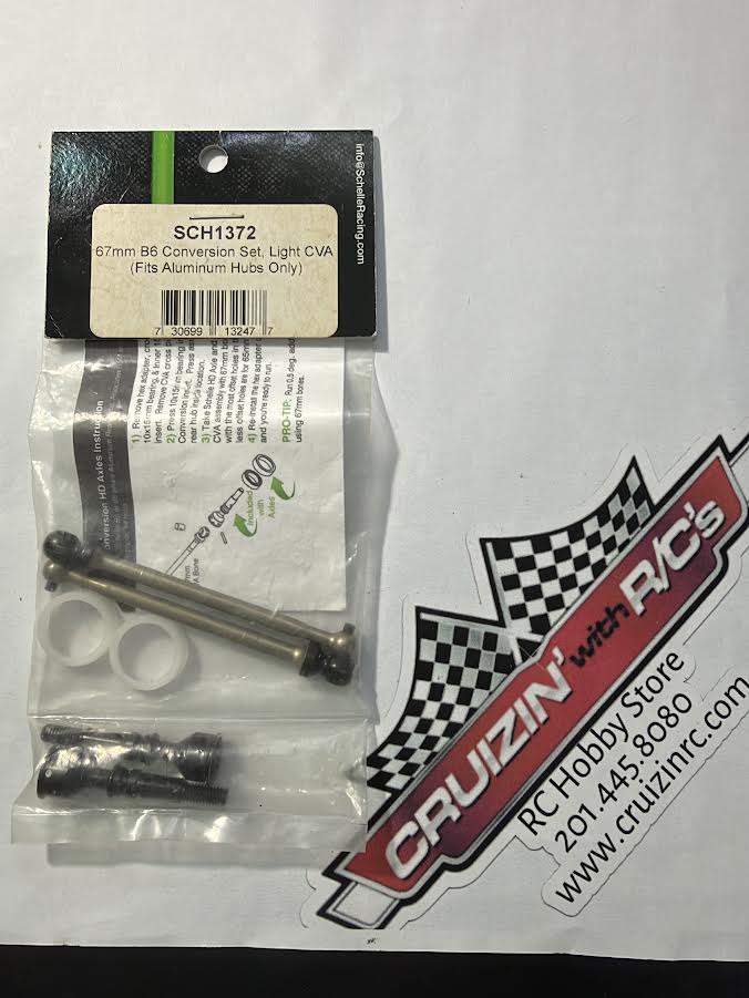 Schelle Racing Part #SCH1372 67mm B6 Conversion Set, Light CVA