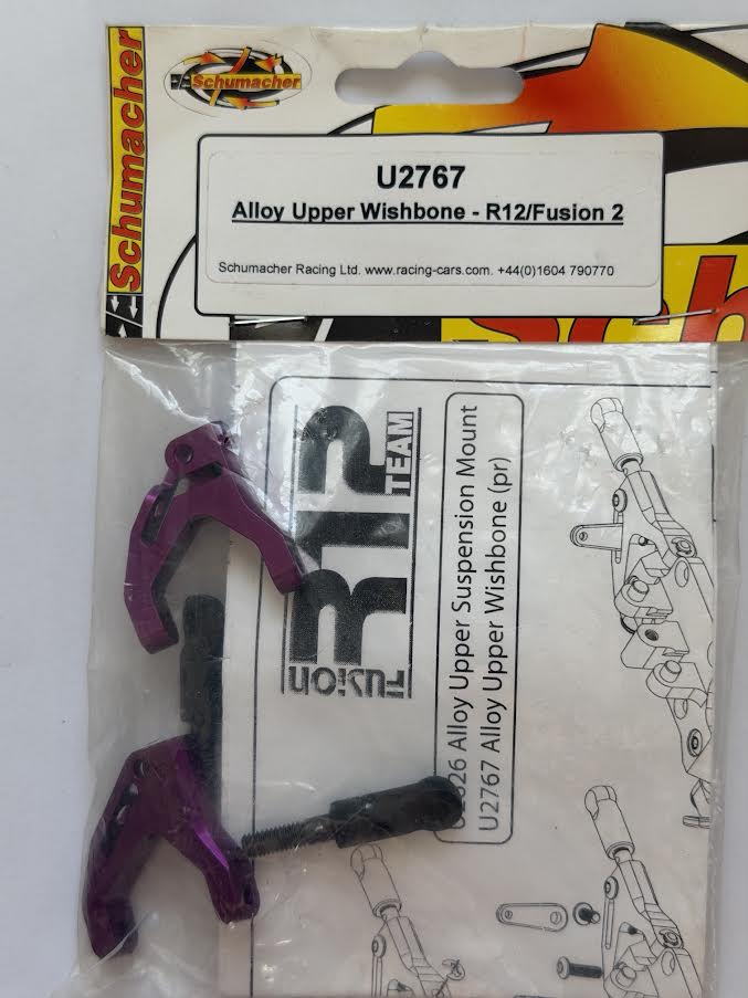 Schumacher Part #SCHU2767 Alloy Upper Wishbone - R12 / Fusion 2