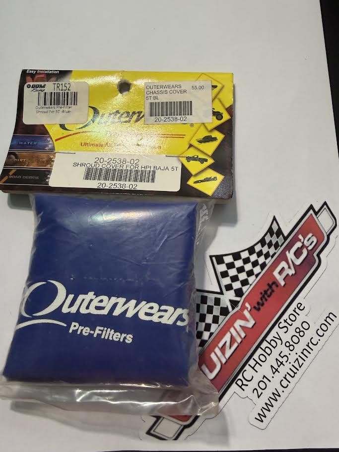 Outerwears Part #20-2538-02 Shroud Cover for HPI Baja 5T - Blue