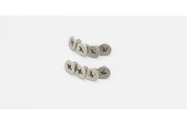 Kyosho Part #1-S34006T Flat Head Screw (Titanium/M4x6/8pcs)