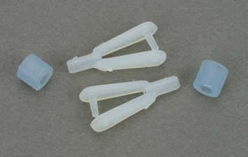 DU-BRO Part #122 Nylon Kwik-Links (Standard Size) (2 qty) – Self-Threading Sure-Lock Control Links