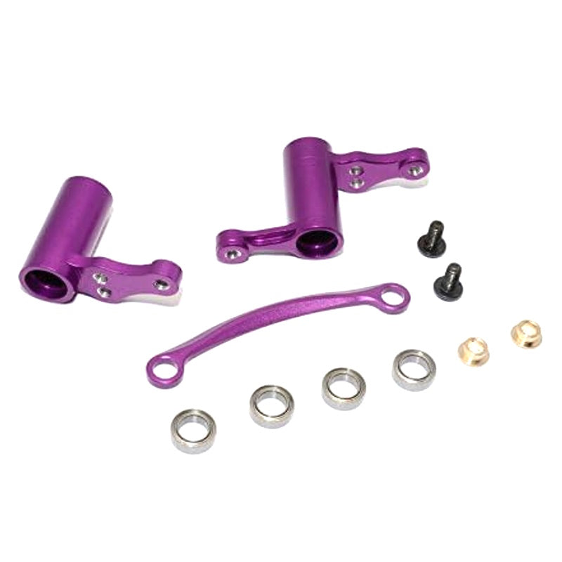 HPI SP3048-P Sport 3 Flux Upgrade Parts Aluminum Steering Assembly - Purple - PowerHobby
