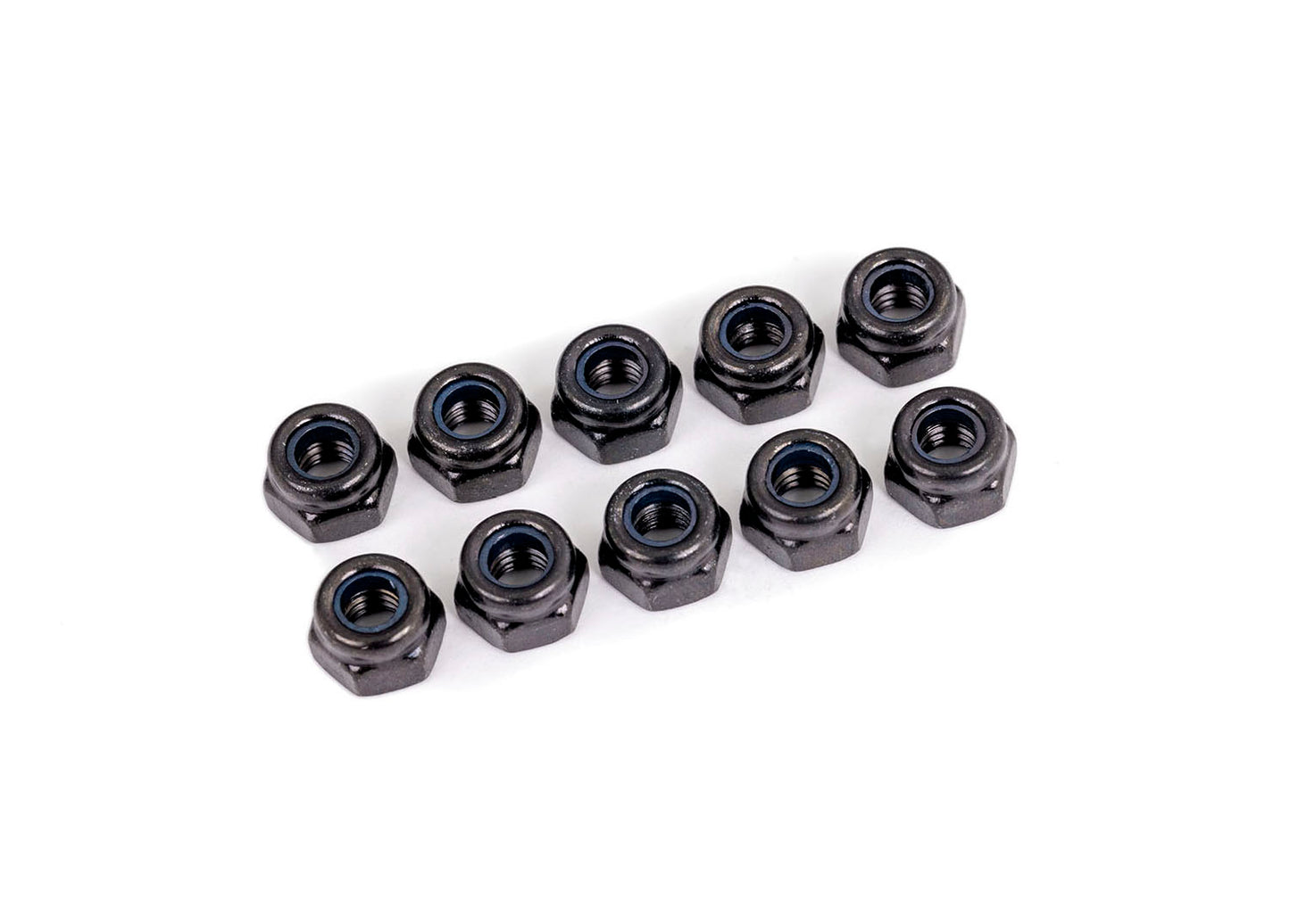 Traxxas 4 mm Black Nylon Lock Nuts (10)