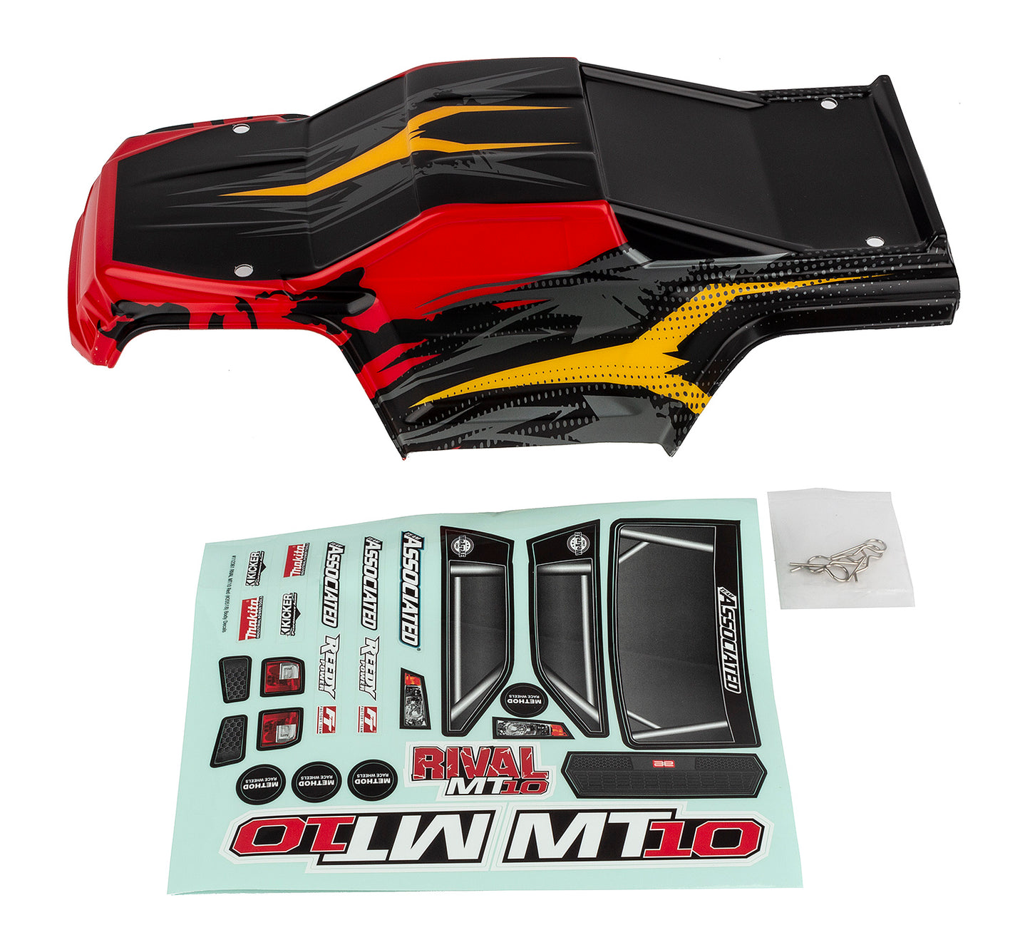 RIVAL MT10 Body V2, red/yellow