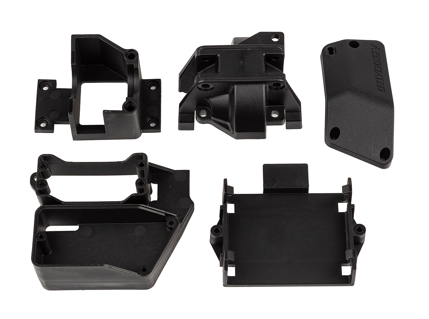 SR7 Center Gearbox, ESC Tray, Receiver Box Set