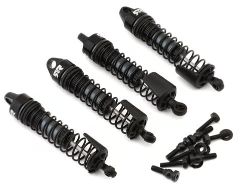 Arrma Part #ARA-2614 Grom Aluminum 71mm Oil-Filled Threaded Shocks (Grey) (4) (Gorgon/Quake) (500cSt)