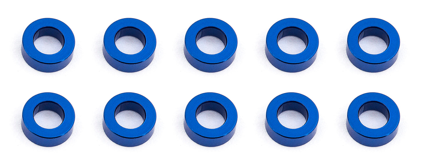 Ballstud Washers, 5.5x3.0x2.0 mm, blue aluminum