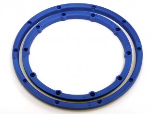 HPI Racing Part #3246 Wheel Bead Lock Rings for Baja 5B (2 Wheels) BLUE