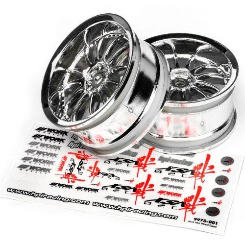 HPI 3280 Work XSA 02C Wheel 26mm Chrome 3mm Offset(2) Sprint 2 / E10 / Nitro RS4 - PowerHobby