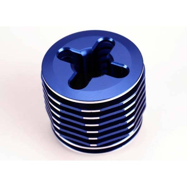 cooling head, pro mach aluminum blue anodized