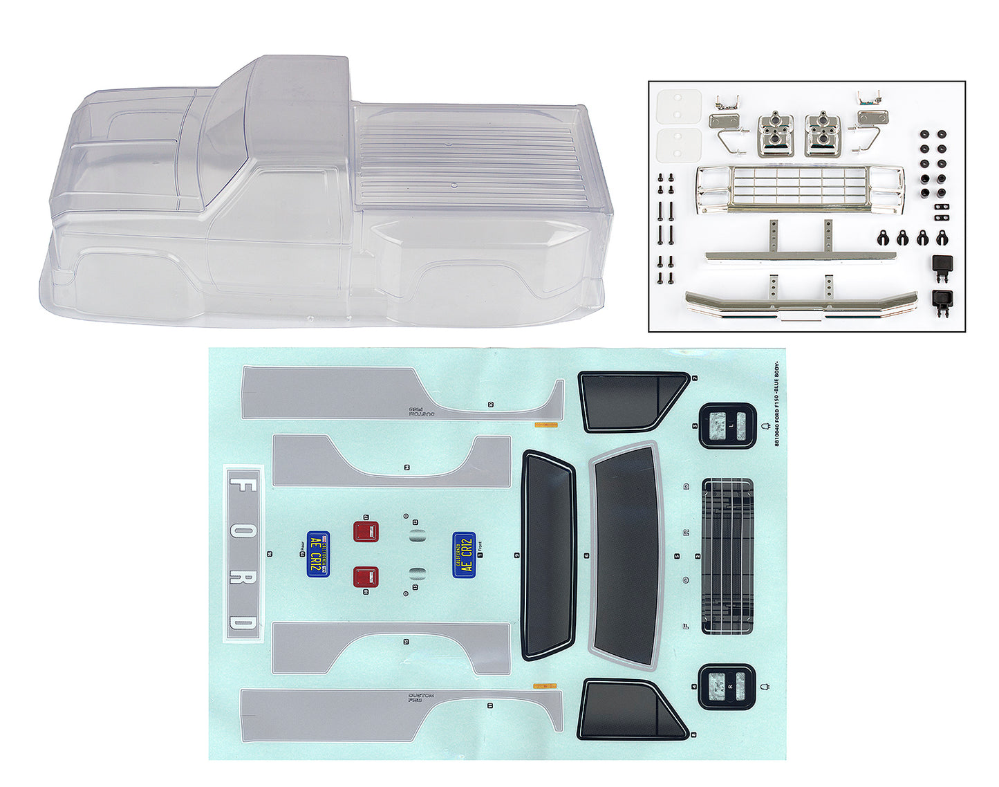 CR12 Ford F-150 Body, clear