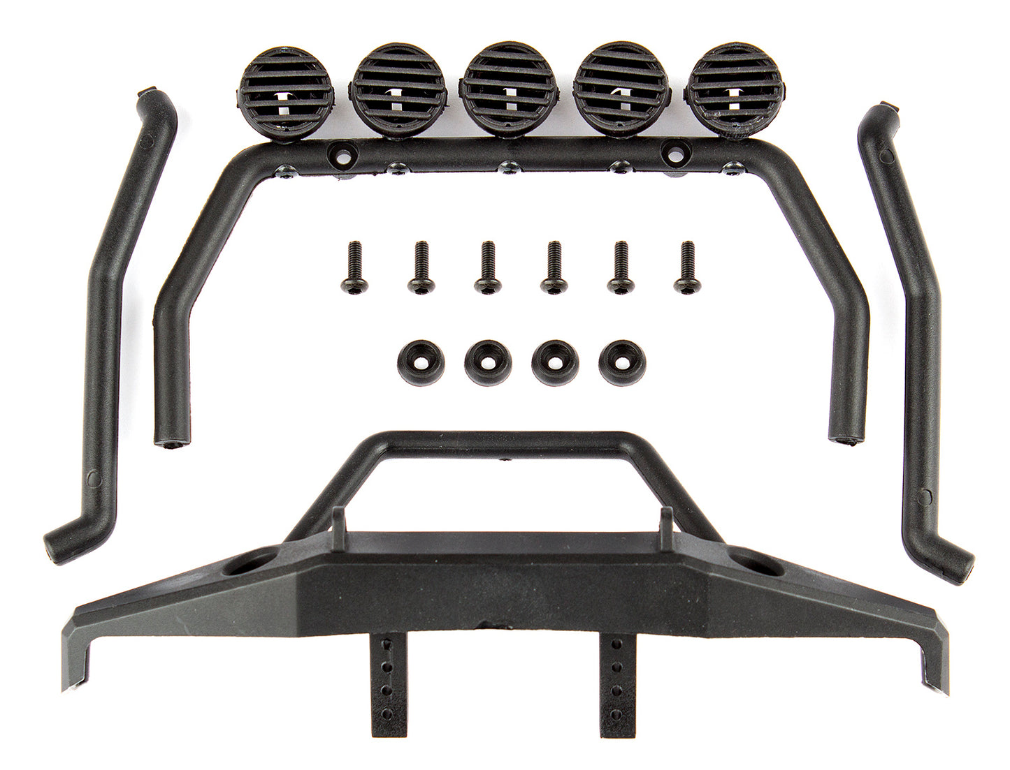 CR12 Roll Bar and Bumper Set, black