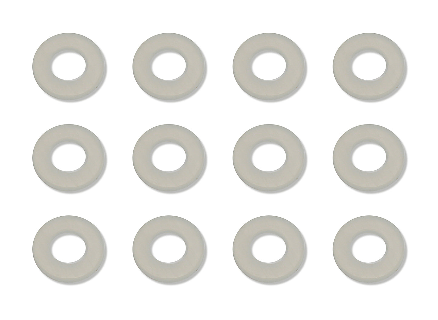 Washers, 6x3x1 mm, nylon