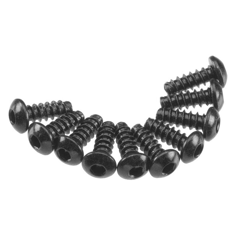 Axial Part #AXA434 M3x8mm Hex Socket Tapping Button Head Black (10pcs)