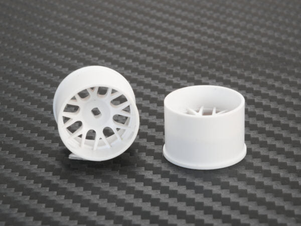 PN Racing Part #488WR14 Mini-Z AWD Machine Cut BBS Rear Wheel R14 White