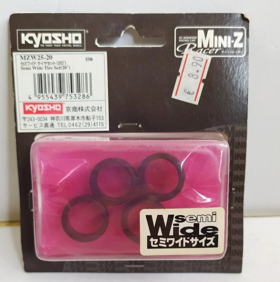 Kyosho Mini-Z Semi Wide Rears Tire Set Part # MZW25-20