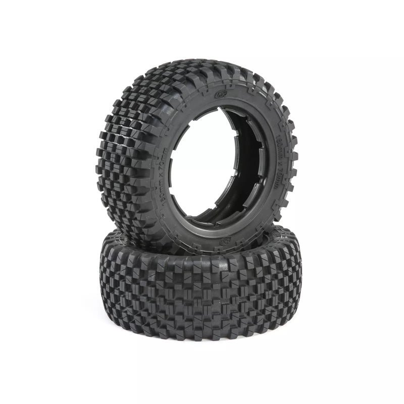 Losi Part #LOS45023 1/5 Front/Rear 4.75 Wheel & Beadlock Set, 24mm Hex, Grey (2): 5ive-T 2.0
